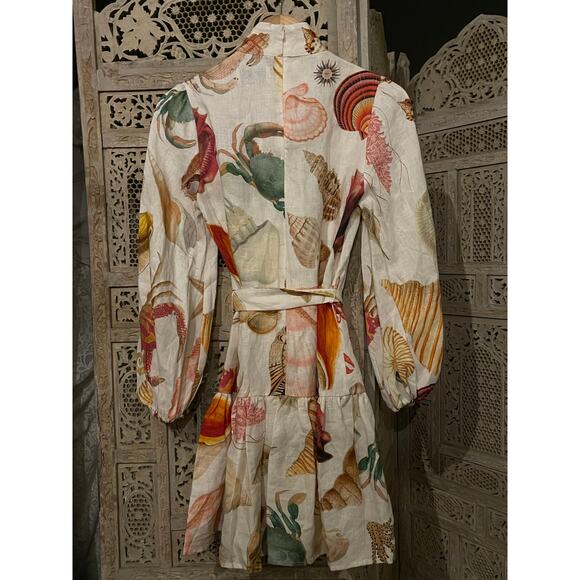 NWT ALÉMAIS Alemais Atlantis Smock Mini Dress Size AU 8 US 4 - Picture 10 of 16